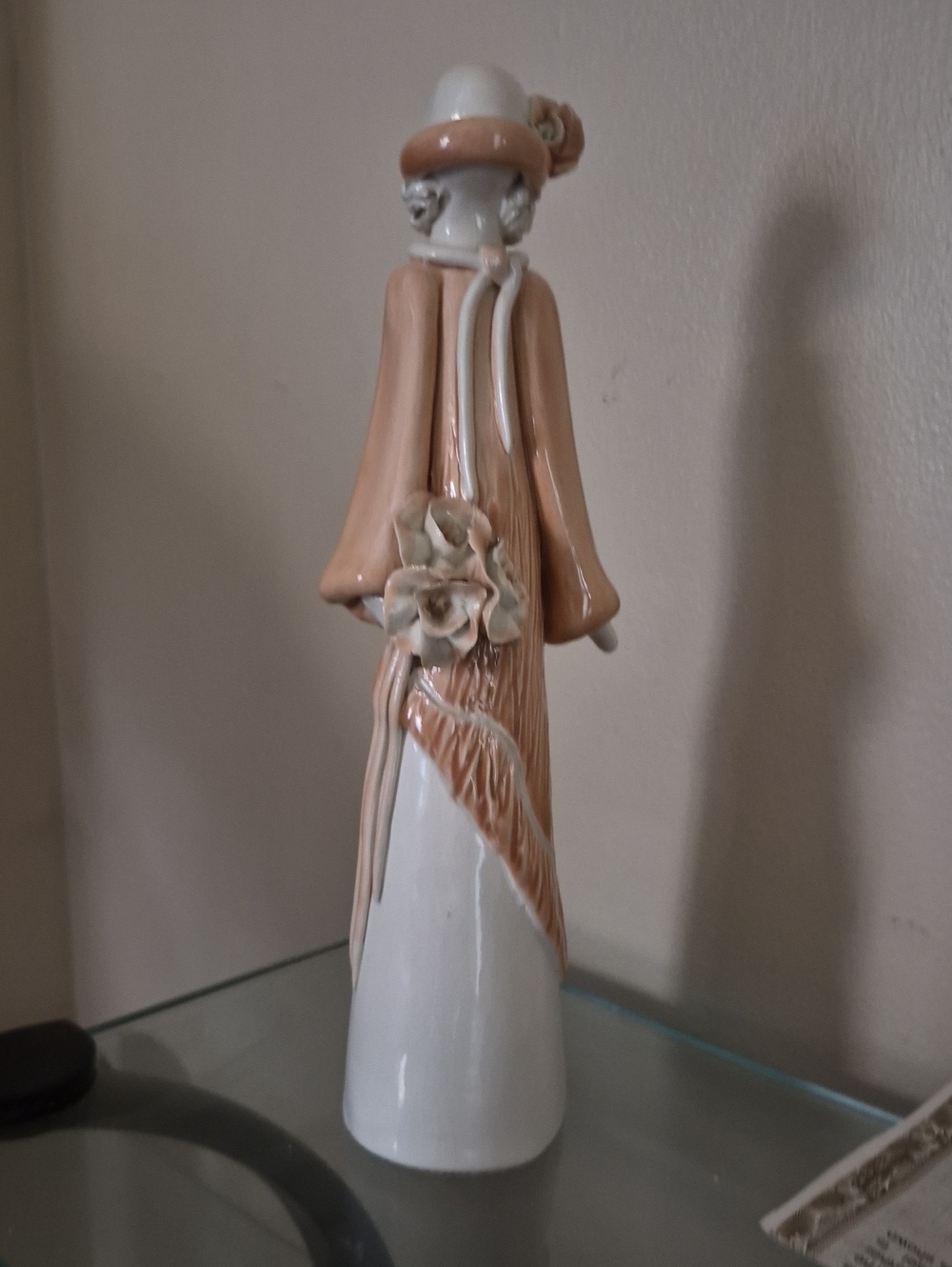 Vintage Paule Lefebure Quebec Studio Pottery Faceless Lady Figurine Art Decor